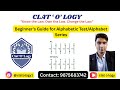 Alphabetic Test (chapter 1) Part 1. Contact:9875683742 #law #logicalreasoning #railway #clatology