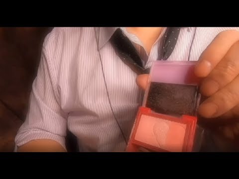 ASMR   ロールプレイ　囁き　☆メイクが苦手な嫁にメイク☆　Japanese ASMR .whisper voice. Roleplay. Binaural.