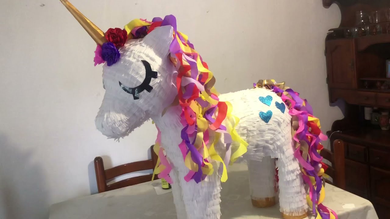 DIY Como hacer piñata Unicornio 3d #piñatas #piñataunicornio #piñatapony 