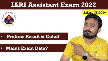 IARI Assistant Prelims Result| IARI Assistant Phase I Cutoff| IARI Assistant Mains Exam Date #iari