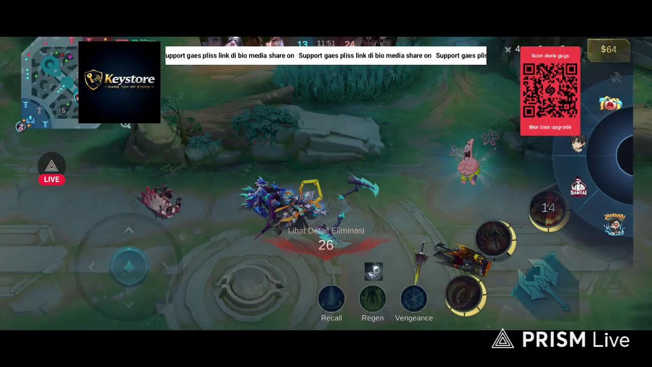 Siaran langsung Dongeng Gaming