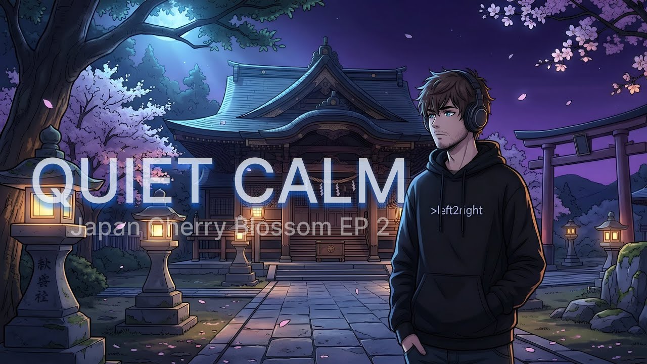 Midnight Zen – Quiet Shrine Shadows [lo-fi / Japanese Koto and Piano]