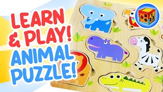 Toddly Winks│Learning Animals│Educational and Fun Puzzle Board screenshot 1