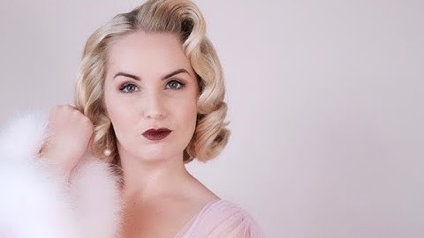 Step by step Pin-Curl and Brush-Out Hair Tutorial for Vintage Hair