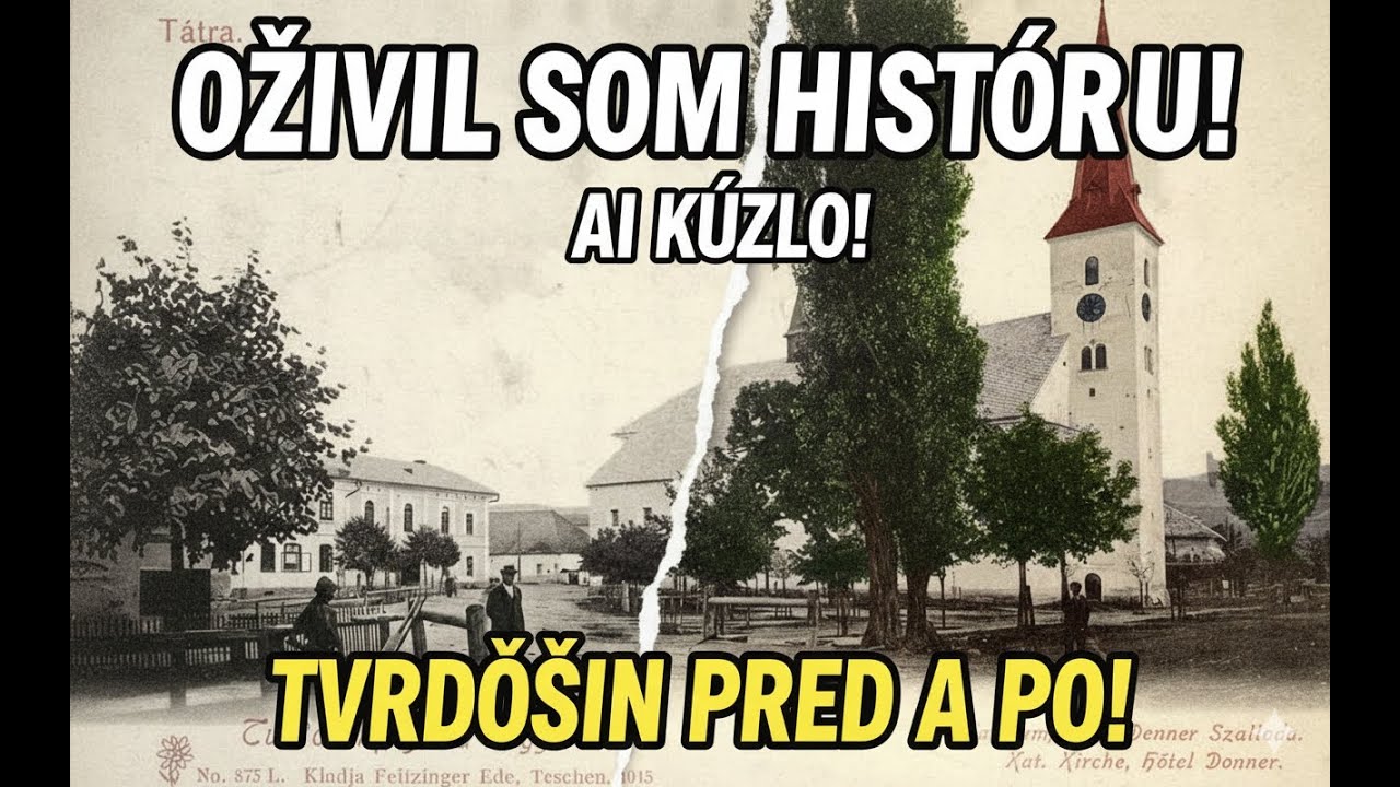 Staré fotky Tvrdošína som oživil pomocou AI – pozrite, ako ožívajú spomienky!