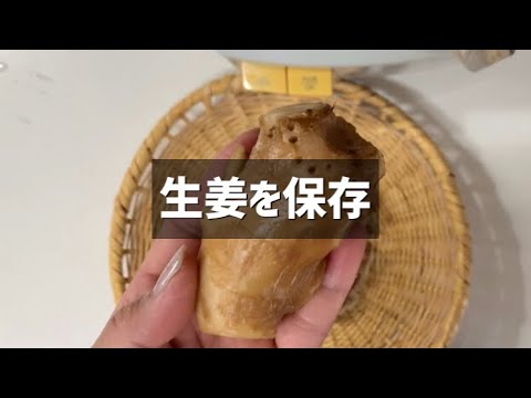 根生姜の保存方法