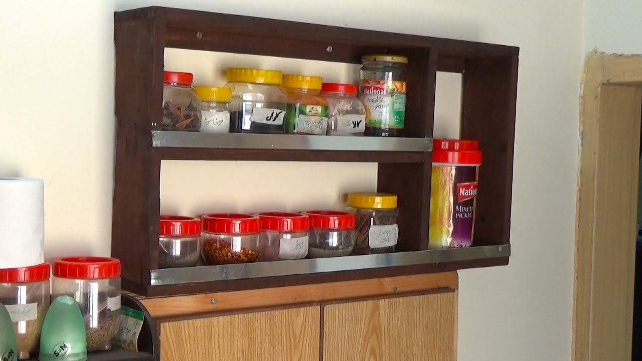 Spice Rack Idea for Kitchen