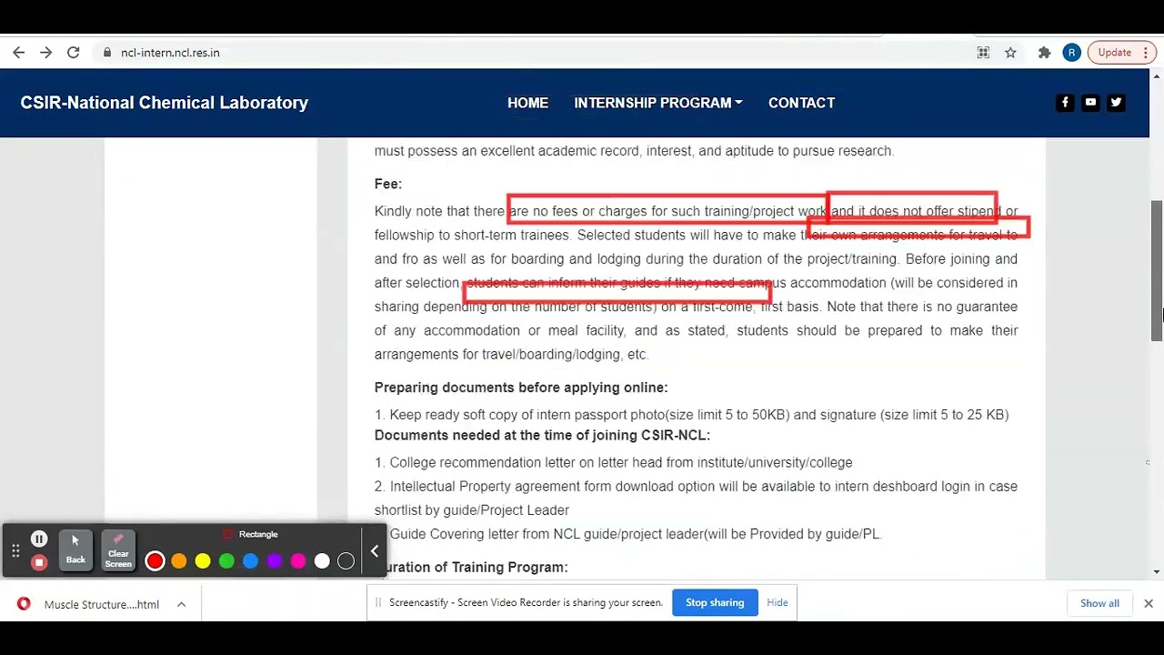 CSIR NCL internship for B.Sc. M.Sc. 