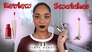  Fenty Beauty  MATTEMOISELLE Plush Matte Lipsticks + Stunna LIP PAINT