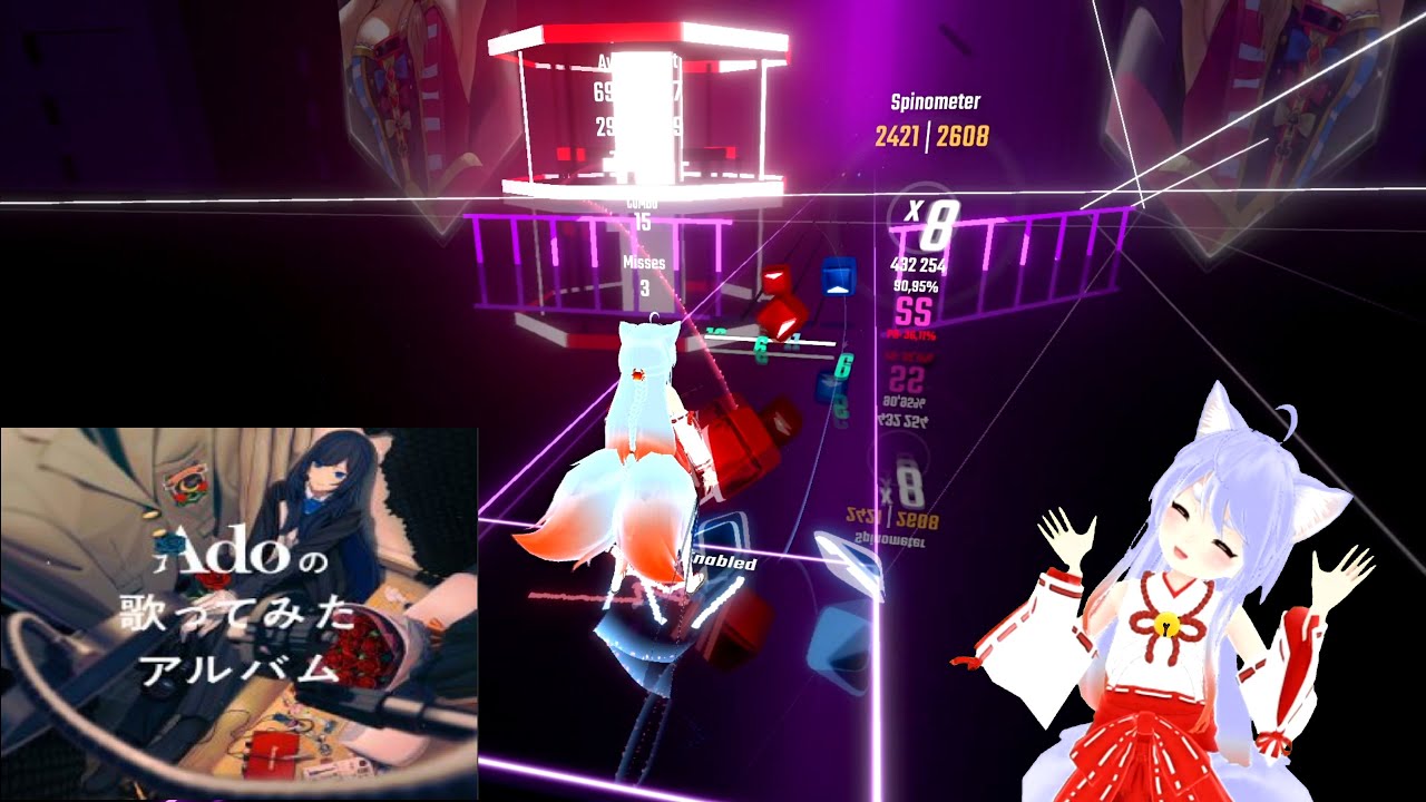 [Beat Saber] Ado - Aishite Aishite Aishite [expert+] [Full Body Tracking]