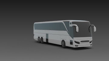 Modeling bus 3ds max tutorial final part