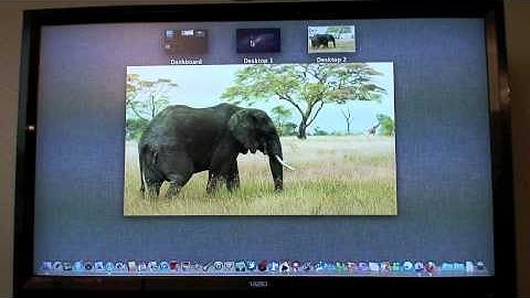 OS X Lion Mission Control MacBook