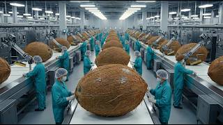 Inside a Modern Coconut Water Factory – From Fresh Coconuts to Bottles 🥥