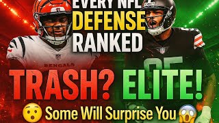 🚨 Every NFL Defense Ranked from TRASH to ELITE! (Some Will Surprise You) 🔥