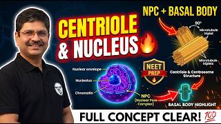 Centriole &amp; Nucleus Full Concept 🔥 | Centrosome, Basal Body &amp; NPC | Class 11 Biology