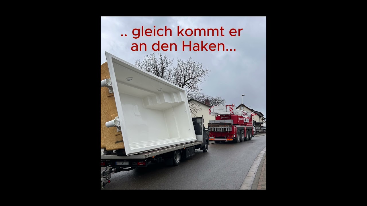 Poolumbau: Aus Stahlwand-Pool wird GFK Becken