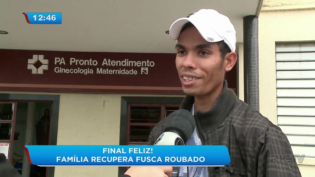 Final feliz: família recupera Fusca roubado da frente de maternidade