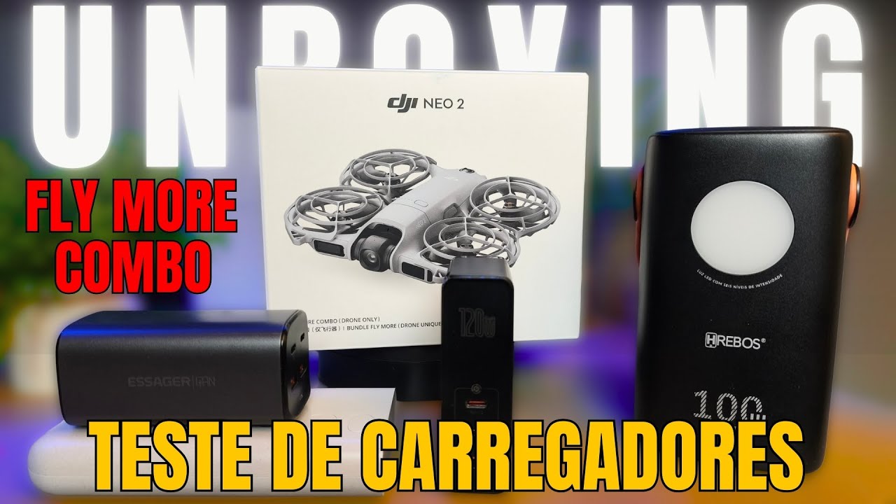 DJI Neo 2 Fly More Combo: Unboxing Completo + Teste REAL dos Carregadores