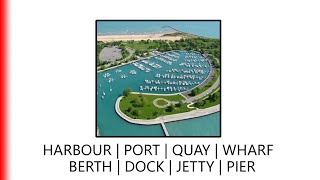 Harbours, Ports, Quays, Wharves, Berths, Docks, Jetties \& More.