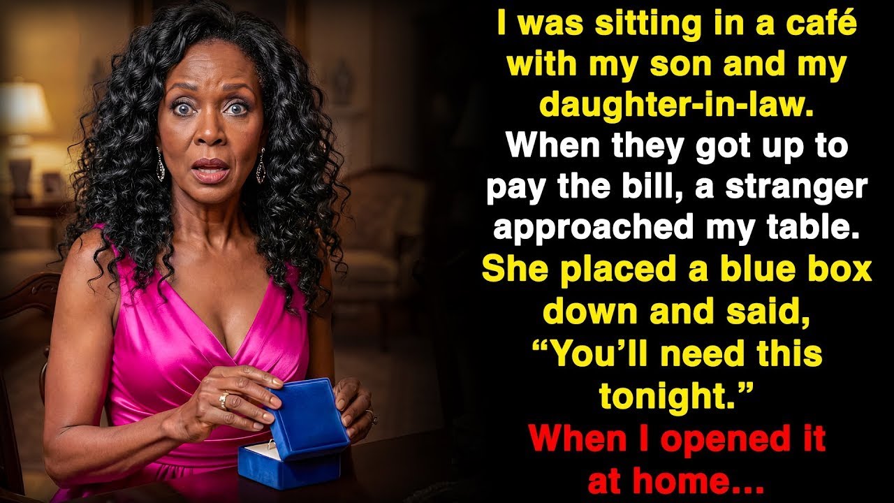 A woman left a box for me at a café — only at night did I understand why I needed it…