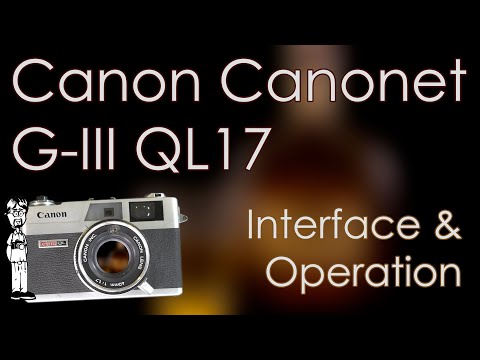 Canon Canonet G III QL17 Rangefinder Camera Manual Demonstrating The Camera Interface And Operation
