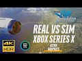 REAL VS SIM [4KHDR] DOLBY VISION XBOX SERIES X - Μicrosoft Flight Simulator BOEING 787 TORONTO