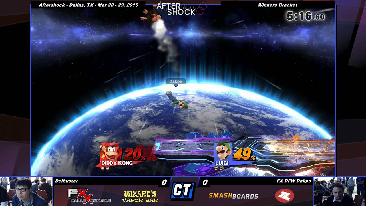 Aftershock - Dakpo vs Delbuster - Smash Wii U
