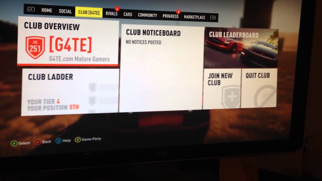 How Do You Level Up Clubs In Forza Horizon 2? YouTube