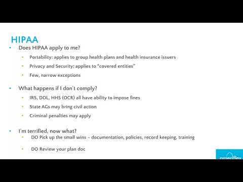 The Do's and Don'ts of HIPAA and ERISA Compliance