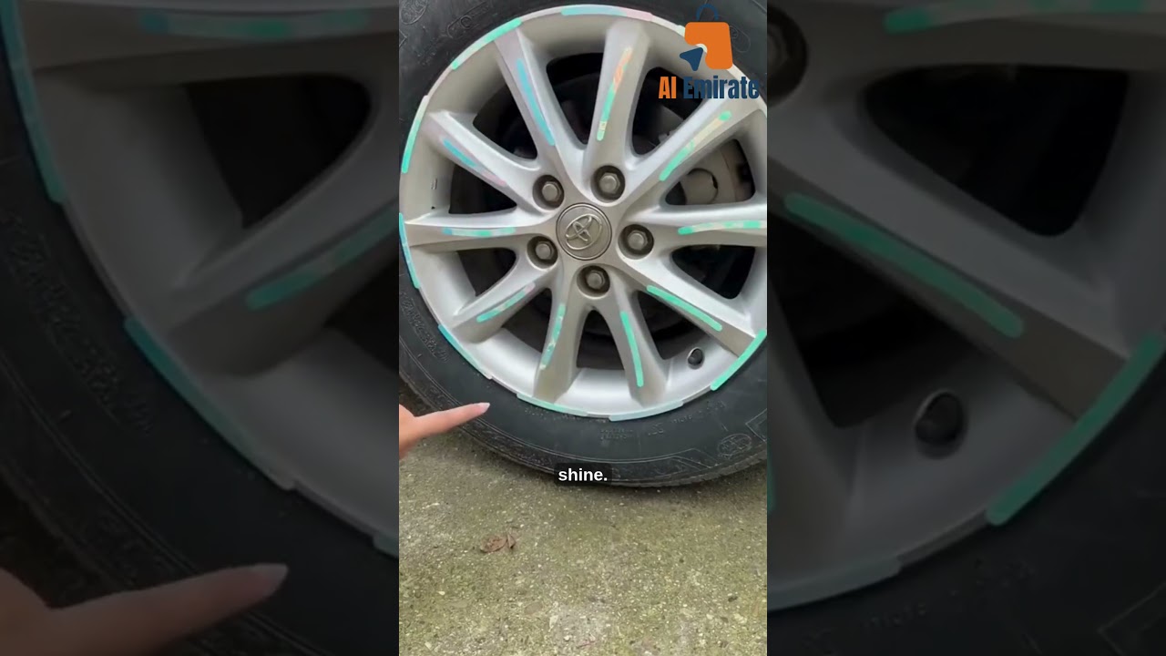 Reflective Car Wheel Hub Stickers – Night Safety and Stylish Look