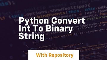 python convert int to binary string
