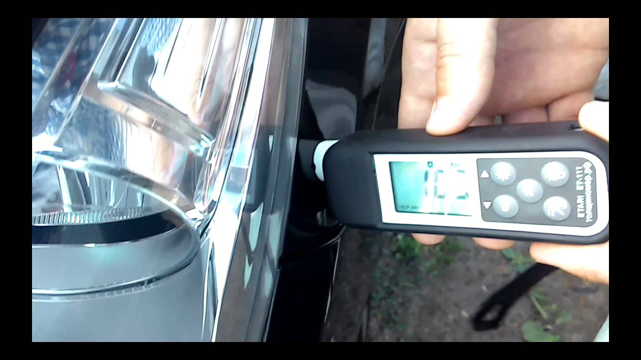 Passat CC проверка лакокрасочного покрытия толщиномером