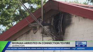 Woman arrested, charged with arson in Lexington fourplex fire