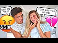 HIS BROTHER BEAT ME UP PRANK ON FIANCE *Cute Reaction*