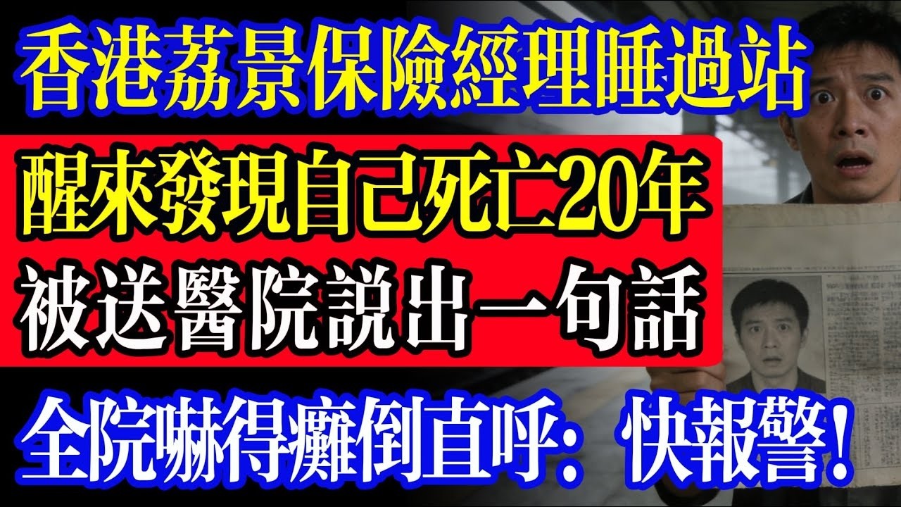 香港荔景保險經理睡過站，醒來發現自己已經死亡20年！被送醫院說出一句話，全院嚇得癱倒直呼：快報警！