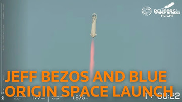 LIVE: Billionaire Jeff Bezos launches into space aboard Blue Origin