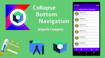 Collapse Bottom Navigation in Jetpack Compose | Android | Kotlin | Make it Easy