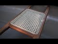 Cane Webbing Canoe Seat Repair DIY How To