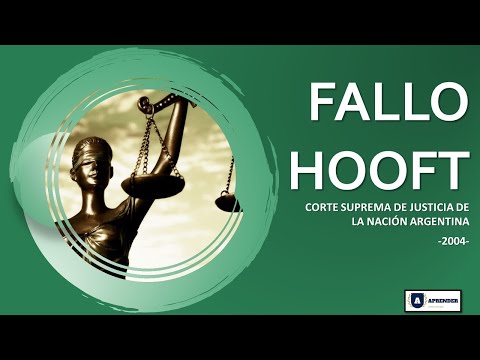 FALLO HOOFT - Igualdad ante la ley -