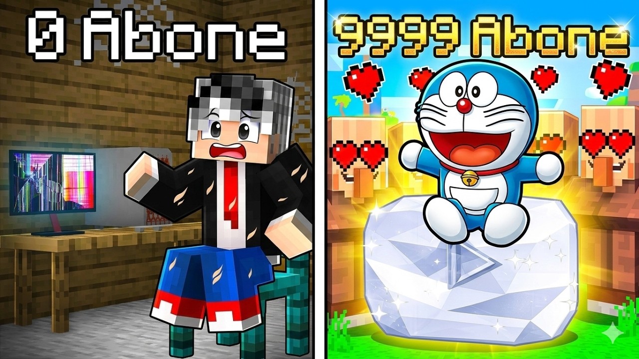 0 Abone vs 999.999 Abone - Minecraft