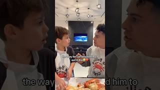 THE WAY AUSTIN CONVINCED STEEL TO EAT IT THOUGH 😂😭❤️#shorts #acefamily #austinmcbroom #funny #love