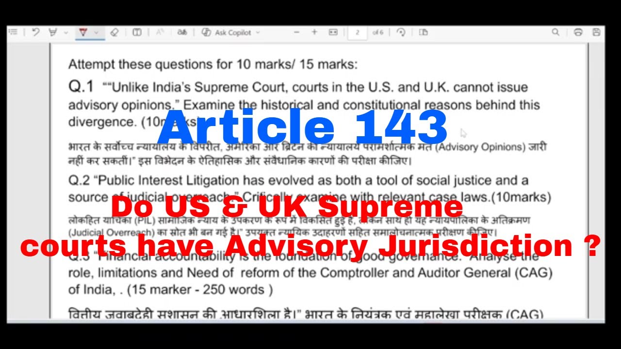 MIND-BLOWING Facts About Article 143 You Never Knew | India vs UK vs USA