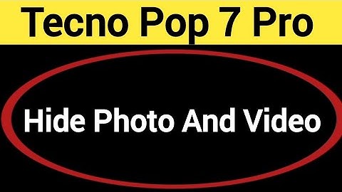 How to show and hide photo and video, Tecno Pop 7 Pro me photo hide kaise karen
