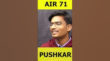 NIMCET AIR 71 - Pushkar Shrivastava - NIMCET Test Series