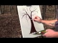 How to paint a tree with acrylic paints