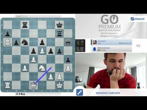 &quot;Gotta play faster!&quot; | Magnus Carlsen vs. chess24 user alecarlsen