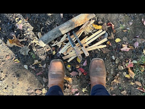 What I Use My EDC Knives For:Seedy Knives Skinny Dude CPM 1V Testing! Batoning Fire Wood