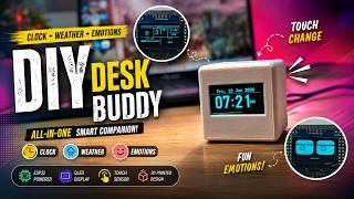 DIY ESP32-S3 Desk Buddy v2.0 | Smart Clock, Weather Display & Animated OLED | 3D Printed DIY Project