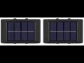 kh Solar LED Wall Light 2 Directions UP and Down Illuminate Outdoor Sunlight Sensor Lamp