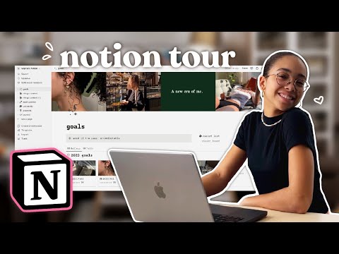 updated NOTION TOUR 2023 & how to be organized using notion 🎀